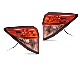 CHEDA Outer Taillights Compatible with Honda HRV 2015-2019, Driver & Passenger Side Tail Light Set, Left & Right Red Housing
