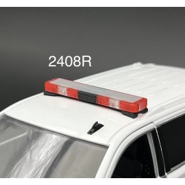 LED Ready Lightbar 1/24 25 27 LED Ready Whelen Edge Lightbar Red Highway Patrol State Police Fire