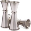 ANCLLO 1oz / 2oz Double End Measuring Cup Stainless Steel