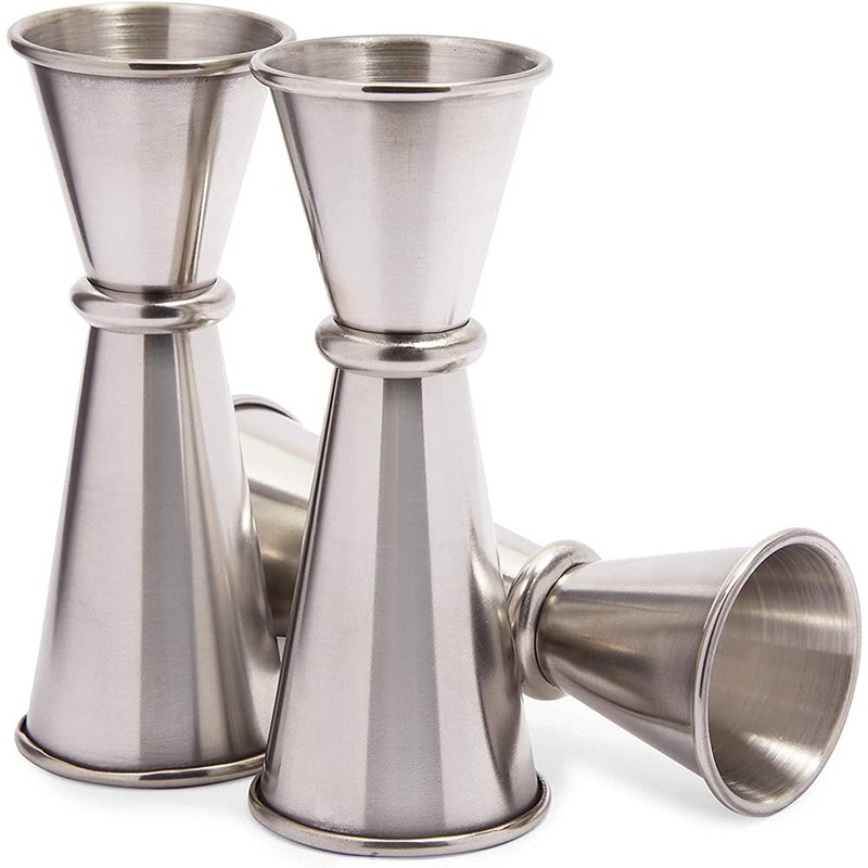 ANCLLO 1oz / 2oz Double End Measuring Cup Stainless Steel