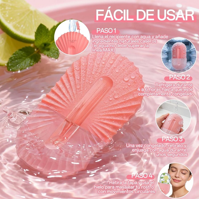 2 Piezas Rodillo de Hielo para la Cara, Ice Roller