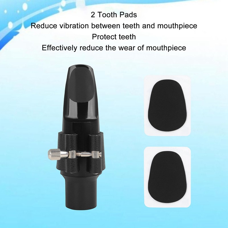 Saxophone Mouthpiece Set Accurate Sturdy Smoothly Cap Buckle Reed Tooth