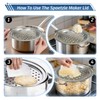 Mlesi Premium Grade Stainless Steel Spaetzle Maker with plastic Scraper,
