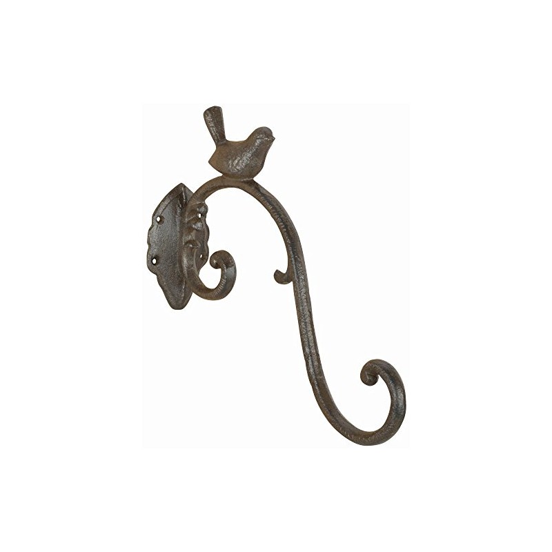 Esschert Design LH236 Series Bird Hook cast Iron, Antique Brown