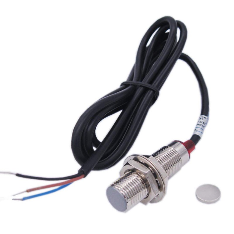 Twidec/10mm Hall Effect Proximity Sensor Inductive Switch NPN NO（Normally Open)