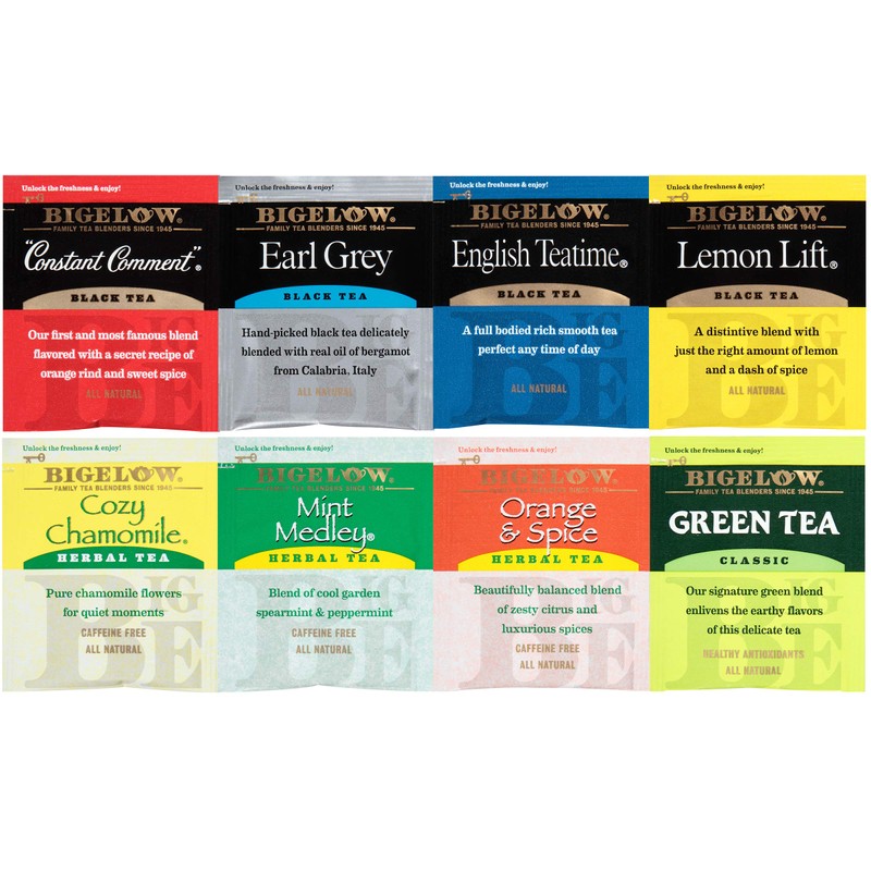 Bigelow Fine Tea & Herbal Tea Assortment 64 Count Box