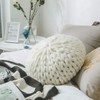 vctops Chunky Knit Round Shaped Throw Pillows with Insert Super