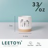 LEETOYI Kitchen Utensil Holder For Countertop, Ceramic Utensil Crock for