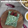 Microwave Potato Bag, 2-Pack Reusable Cooker Pouches for Potatoes, Corn,