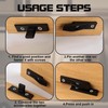 10 PS Bathroom Panel Clips, Fence Panel Clips, Bathroom Base