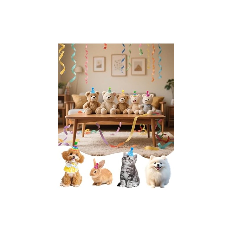 12 Gorros De Cumpleaños, Fiesta Temática, Cumpleaños Perro, Celebración Familiar,