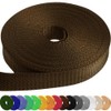 TECEUM 1 Inch Webbing – Brown – 25 Yards –