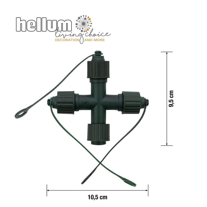 hellum 555974 Cross Connector for Extendible System Professional Fairy Lights