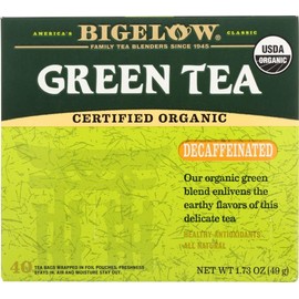 Bigelow Organic Decaffeinated Green Tea - 6 per case.6