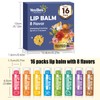YesBes 16 Pack Lip Balm, Natural Lip Balm Bulk with