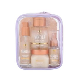 Tree Hut Mini Vanilla Everything - Set de Regalo para Ducha, Exfoliante de Azúcar, Gel Limpiador Espumoso y Mantequilla Corporal Batida, Set de Regalo