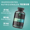 Bisglicinato de Zinc | Mayor absorción | con Cúrcuma y