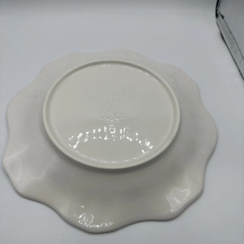Lenox Butlers Pantry Gourmet 12” Dinner Plate Fleur Scroll Pattern