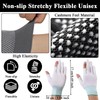 GMHLLES 6 Pairs Fingerless Work Gloves Mens Fingerless Gloves Anti-Slip