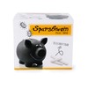 1 x ceramic piggy bank, black, blackboard varnish for labelling,