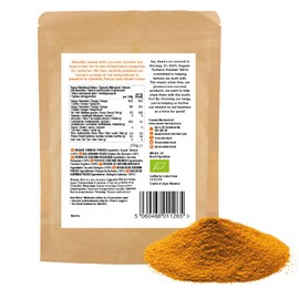 Coconut Merchant Organic Turmeric Powder 250g | Ethically Sourced | Non-GMO | 100% Natural | Vegan | Gluten Free | for curries, soups or Smoothies (250g)