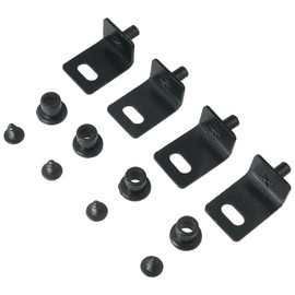 FMHXG 4PCS Concealed Pivot Corner Hinge Cabinet Door Laminate Pivot Hinge for Wooden Doors Furniture cabinets Drawers Closets Windows Display cabinets 25x18.1x15mm