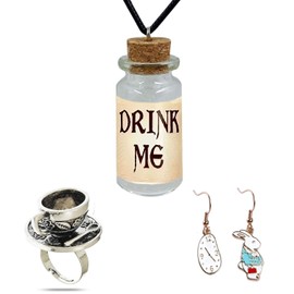 EXCELLANYARD EXCELLANYARD Women's Costume Accessory Sets Anime Cosplay Accessories Set (Silver, Medium)