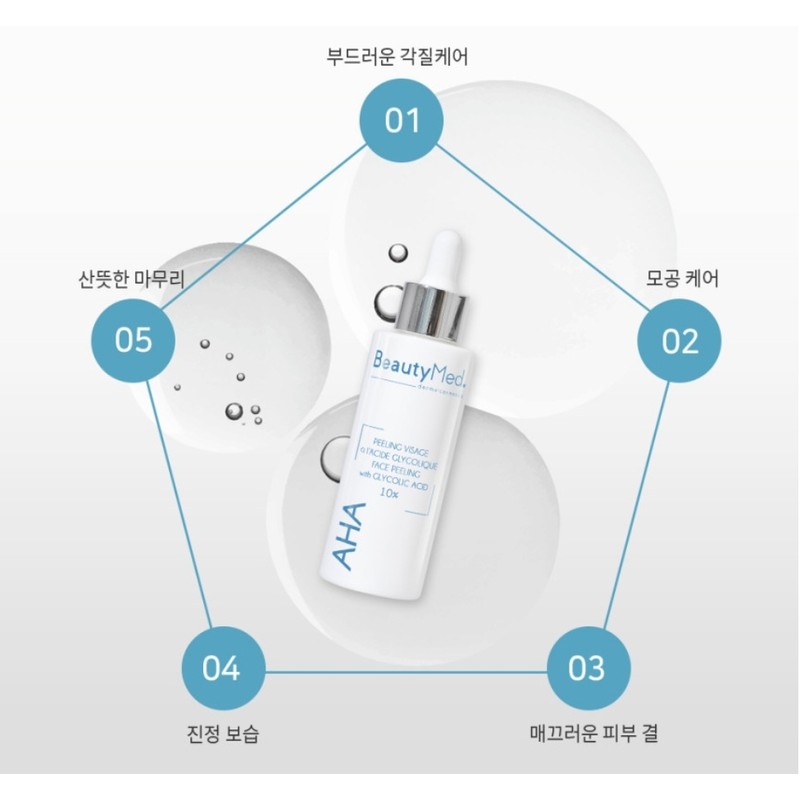 Beauty Med AHA 10 Face Peeling 30ml / 뷰티메드 AHA