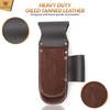 LAUTUS 5 Pockets Pliers & Hammer Holder| Oiled Tanned Leather