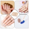 400 PCS Orange Wood Nail Sticks, 4.5 Inch Wooden Cuticle