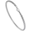 Sterling Silver Woven Bracelet Flexible, 1/8 inch Wide