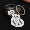 Eilygen Couple Gift 2PCS Matching Couple Keychains 11th 21th Wedding
