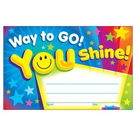 English Certificates "Way to Go. You Shine ."[ t81047]