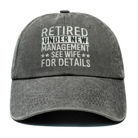 Retirement Gifts for Men, Mens Retirement Gifts 2025, Funny Retirements Hats for Men, Cool Retired Gift for Him Husband Dad Coworker, Adjustable Washed Cotton Embroidered Retired Baseball Caps
