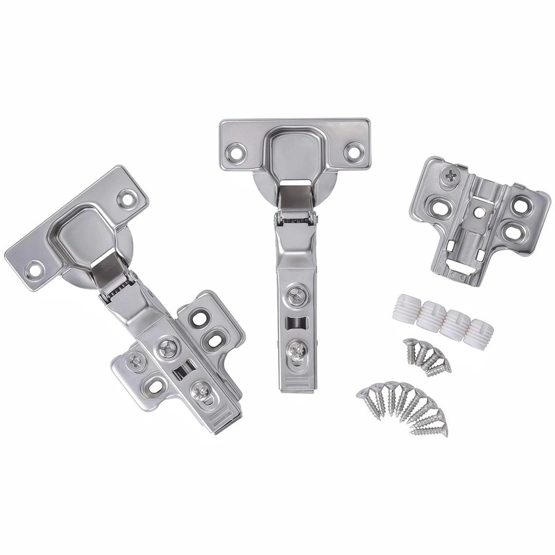 Luokim 20 Pack Half Overlay Soft Close Cabinet Hinges, Frameless