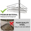 Takywep Corner Shower Caddy Tension Pole, 4-Tier Rustproof Bathroom Shelves