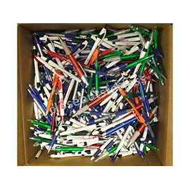 1000 Lot Misprint Ink Pens, Ball Point, Plastic, Retractable