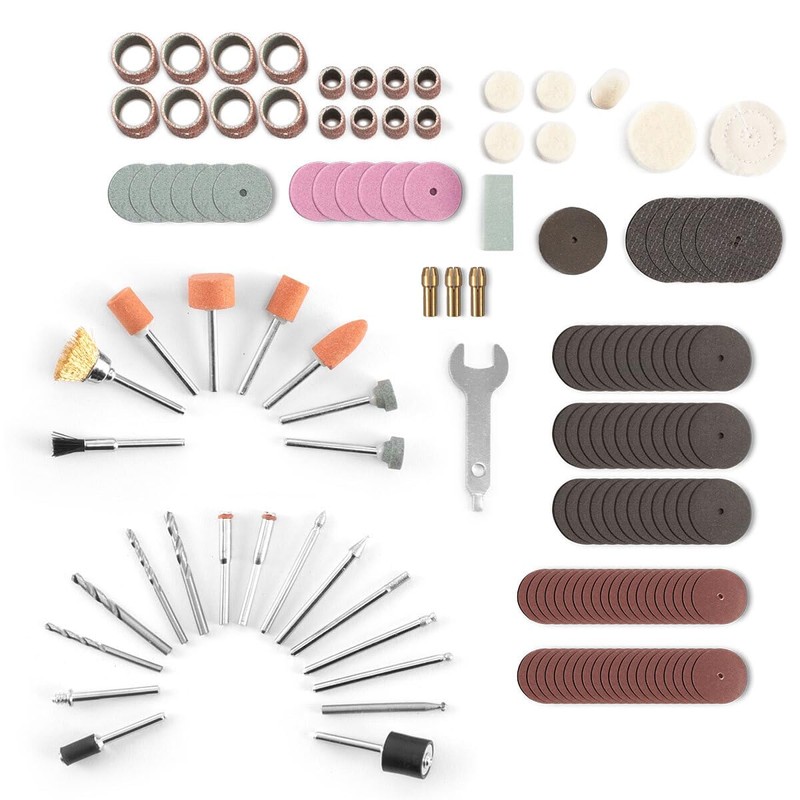 STAHLWERK Accessories 145 Pieces Suitable for Dremel Stick Grinder Straight