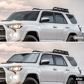 Hoolcar Windshield Sunshade Front & Side & Rear Window Sun Shade Sunscreen Heat Insulation Sun Visor Sun Reflector Compatible with Toyota 4Runner 2017-2023, 8PCs