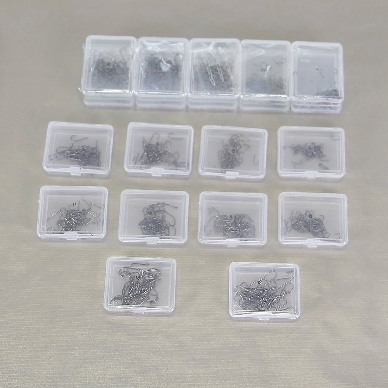 500 Fishing Hooks Size 4 to 13 with Eye Hooks