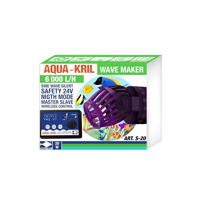 AQUAKRIL S20 Sine Wave Maker con Control 6000 L/H