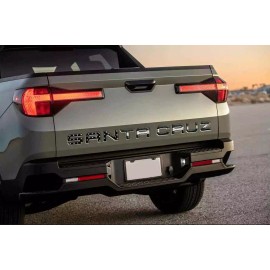 AUTOCARIMAGE BLACK WITH RED OUTLINE raised letters fits HYUNDAI SANTA CRUZ 2022 23 24tailgate