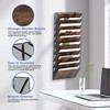 Solinxe 10-Pocket Wall File Organizer, Wood Mail Organizer Wall Mounted