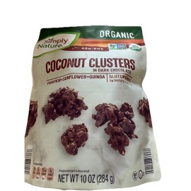 Simply Nature Coconut Clusters Dark Chocolate Pumpkin Sunflower Quinoa Non GMO