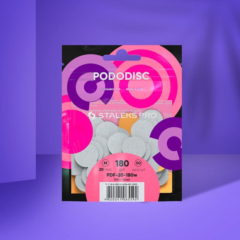 Staleks Pro Disposable White Files – Compatible Only with PODODISC