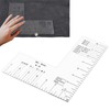 Ranjaner Tshirt Ruler Guide for Vinyl Alignment, Left Chest Logo