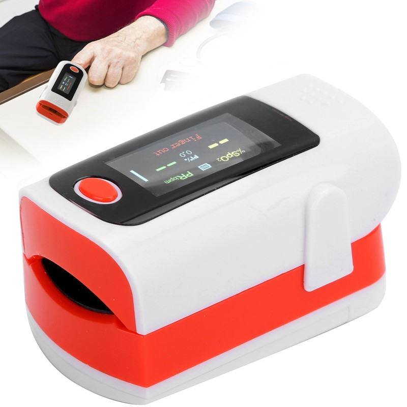 Fingertip Pulse Oximeter Blood Oxygen Saturation Monitor Portable Pulse OximeterOrange