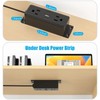 CCCEI Wall Mount Power Strip with USB Ports, Under Desk