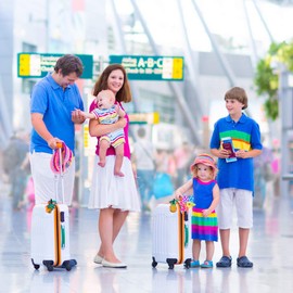 PVC Luggage Tags Fruit Suitcase Labels with Various Patterns Name ID Labels for Suitcase Baggage Tag Travel Accessories-Set of 6