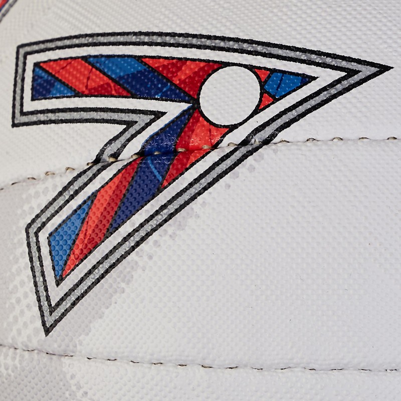 Mitre Shooter Unisex Adult Football White/Red/Blue/Blue, 5